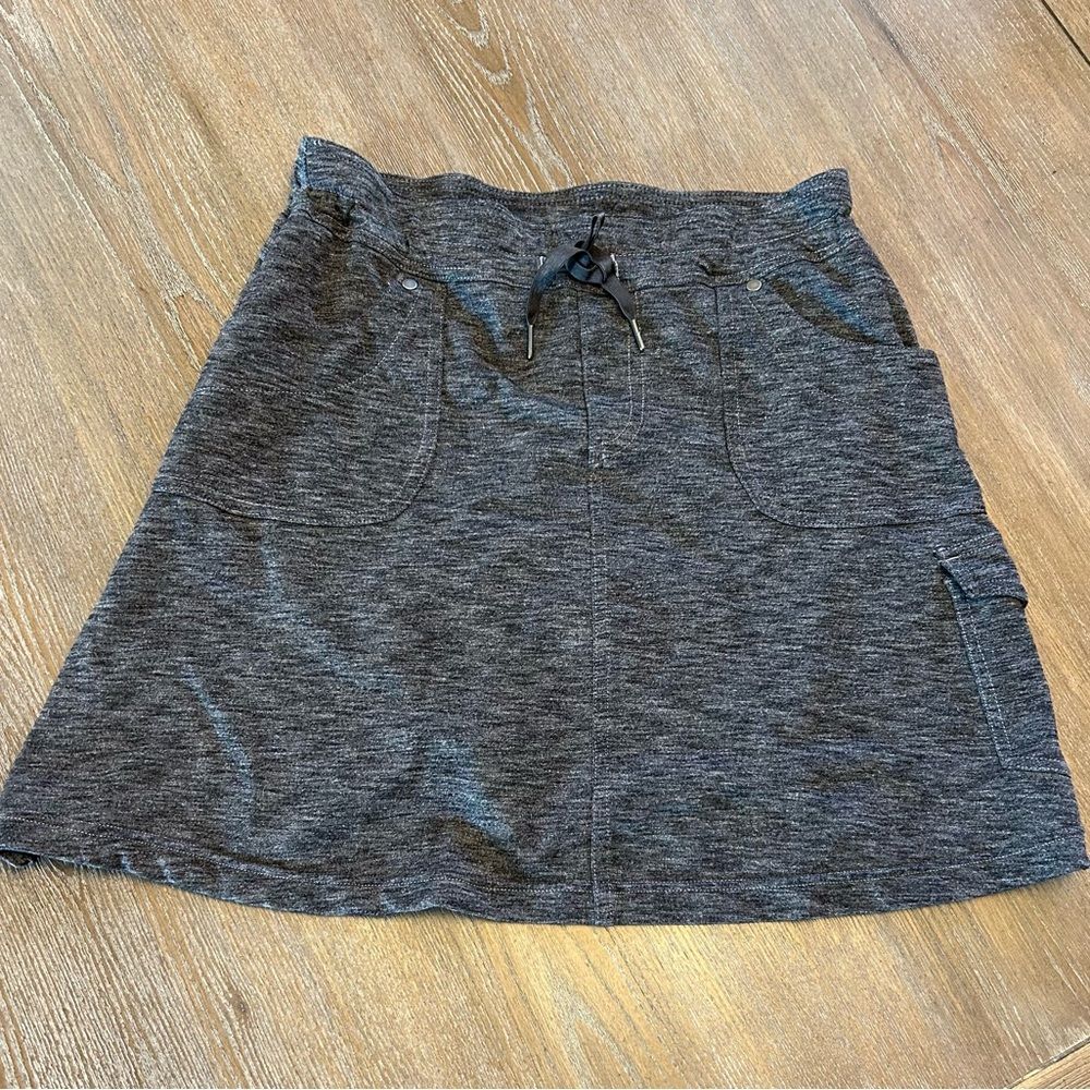 Kuhl Heather Gray Cargo Mini Skirt/Skort A-Line Casual, Size S